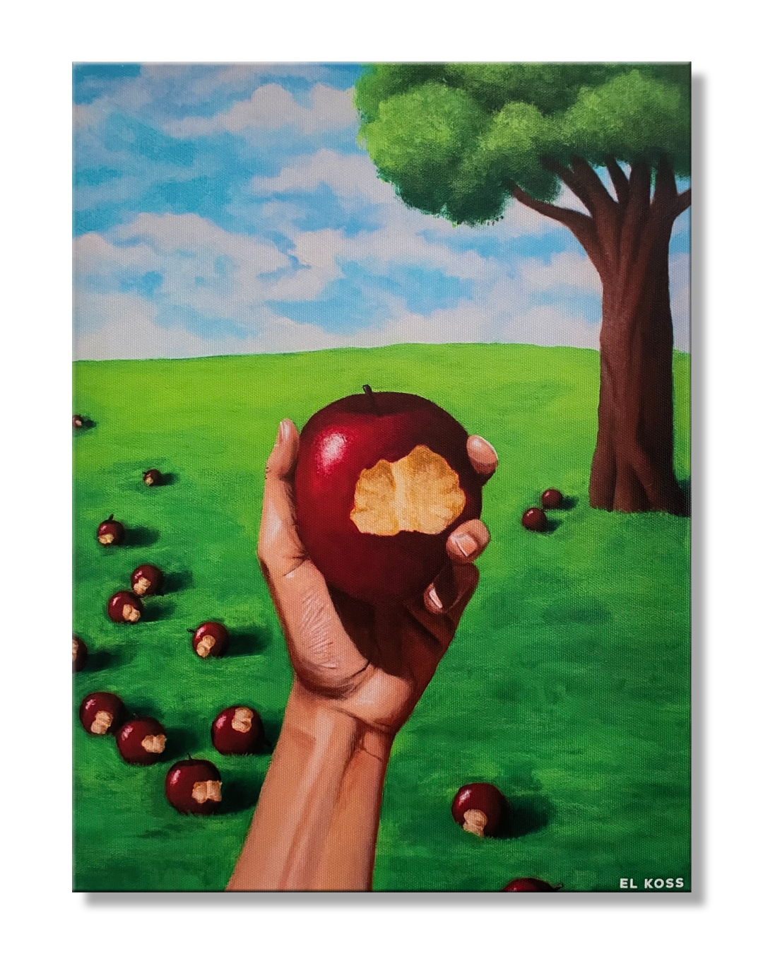 La Faiblesse humaine - Réplique sur toile